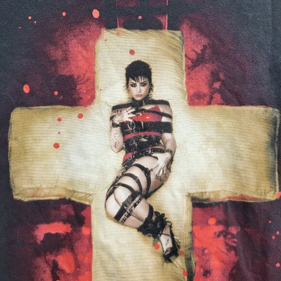 Demi Lovato Men Shirt Medium Black Holy F*ck Short Sleeve‎ Tee - Picture 2 of 9